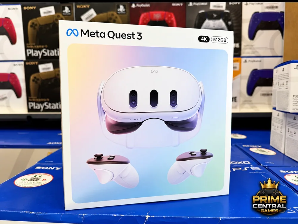 Caixa do Meta Quest 3 de 512 GB nas mídias enviadas pela loja